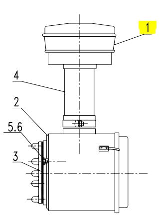 Циклон в сборе 14AB008+14AB009 Циклон в сборе 14AB008+14AB009